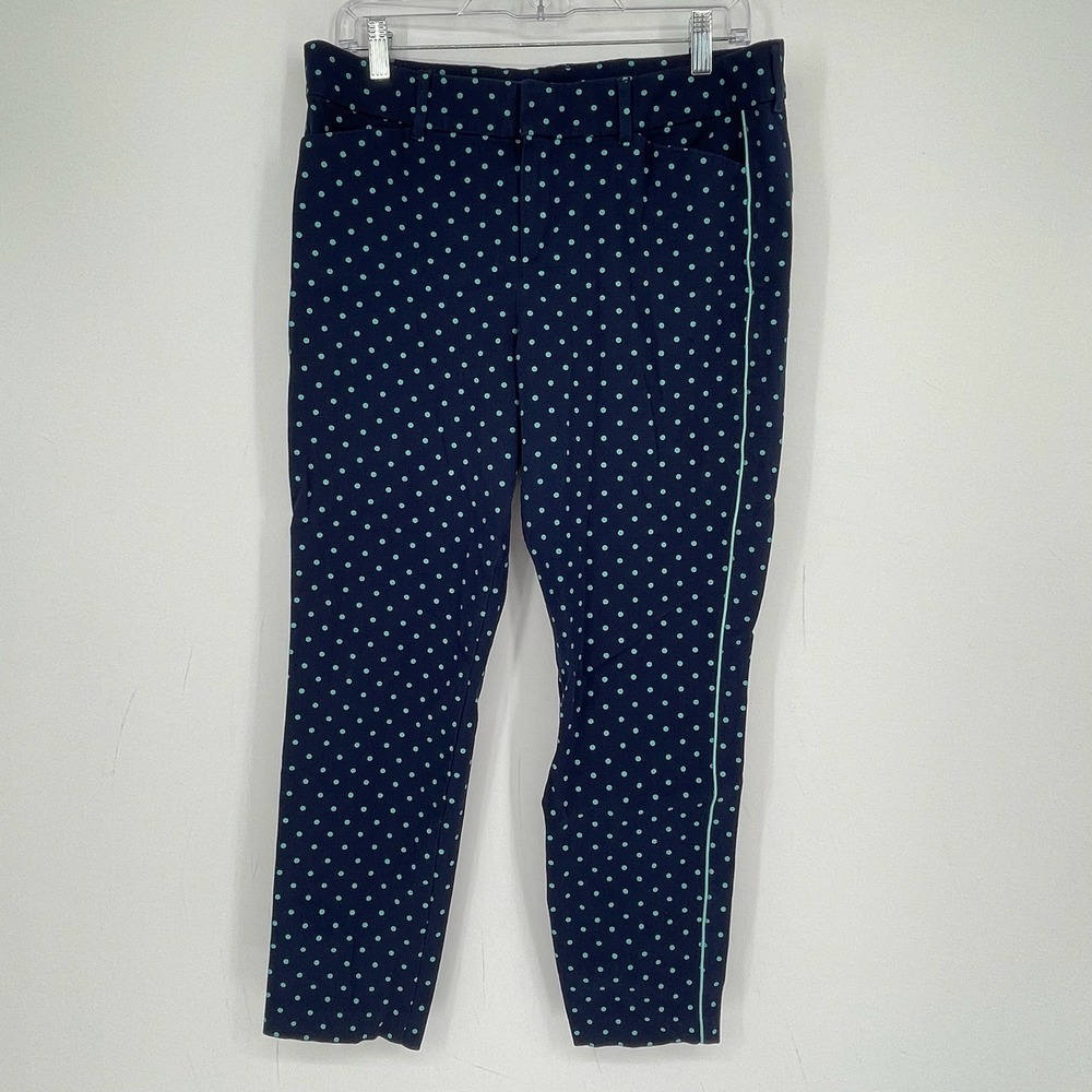 Old Navy Women's Blue Polka Dot Pixie Ankle Pants Size 12